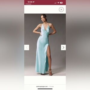 Bardot Yve V-neck Halter Mint Dress